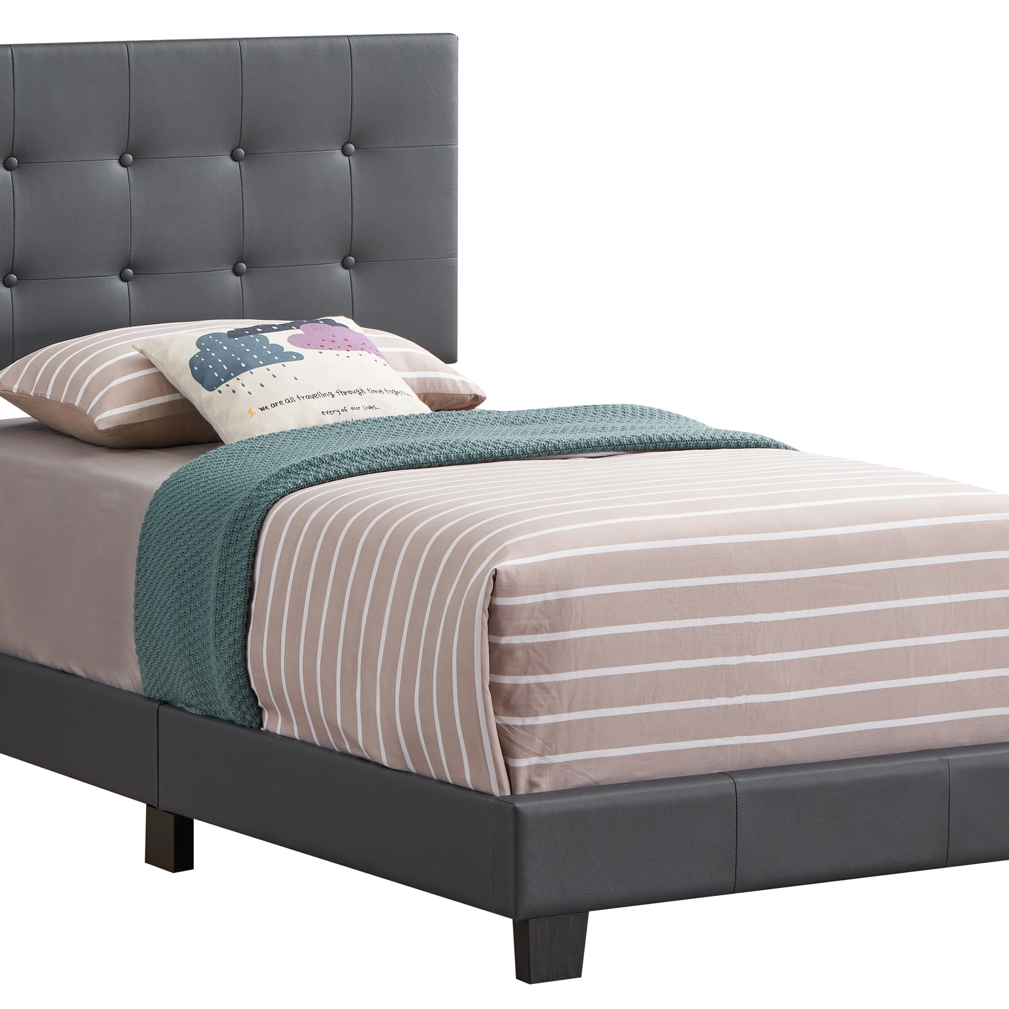 Caldwell G1306 Tb Up Twin Beddark Grey Dark Grey Foam Pu