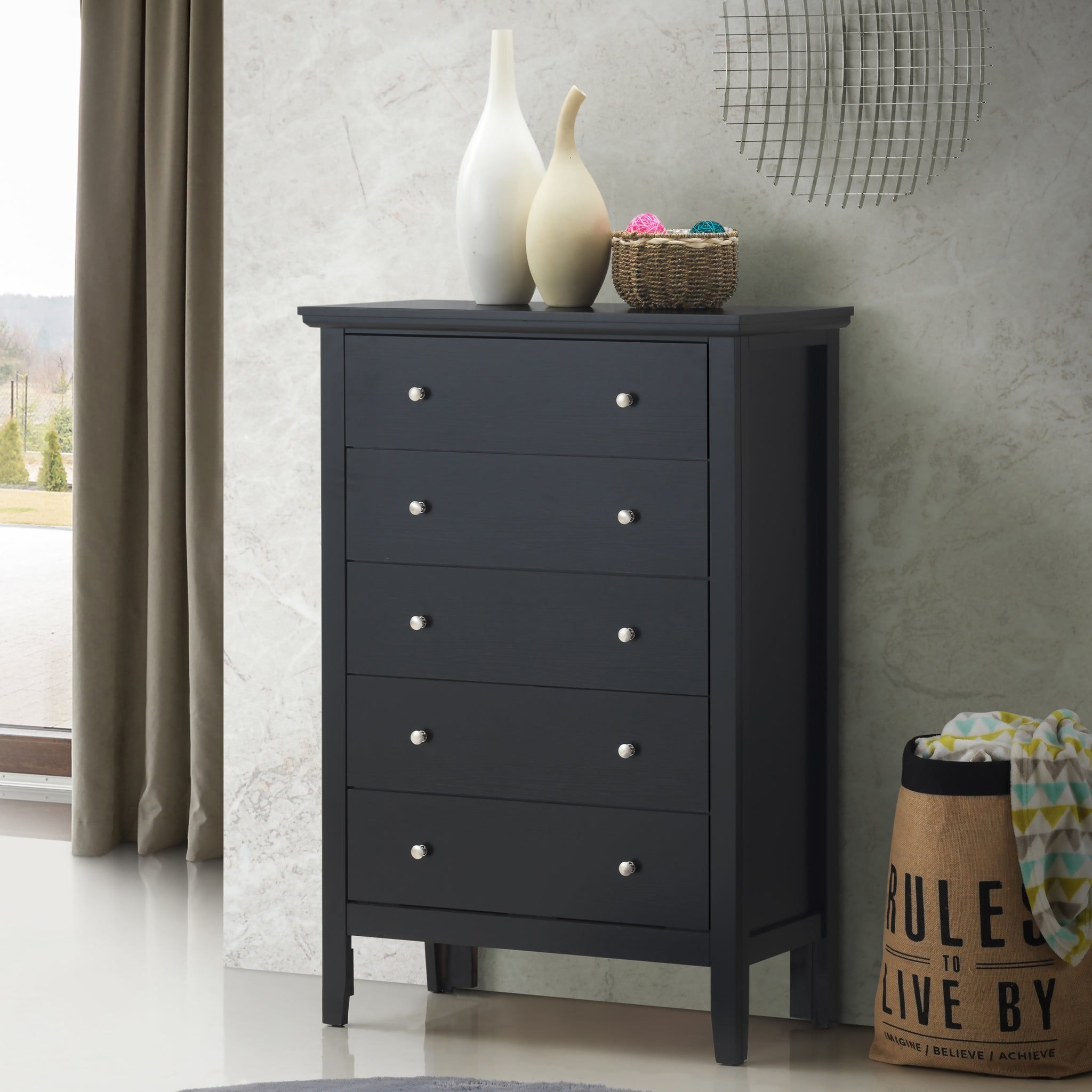 Primo G1336 Ch Chestblack Black Particle Board
