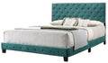 Stylish King Bed For Your Bedroom Green Foam Velvet