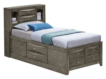Marilla G1505G Tsb3 Twin Storage Bedgray Gray Particle Board