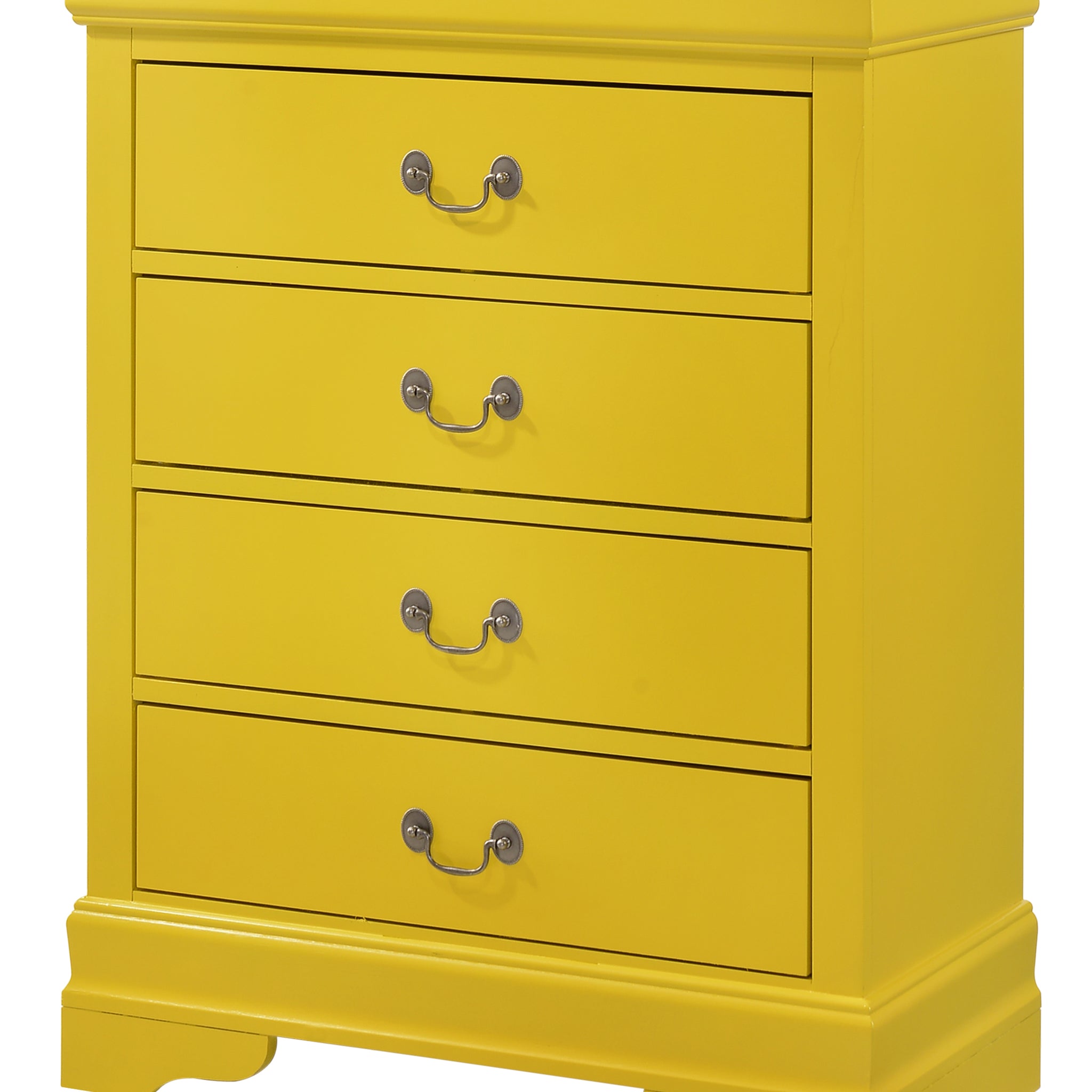 Louis Phillipe G3102 Bc 4 Drawer Chestyellow Yellow Particle Board