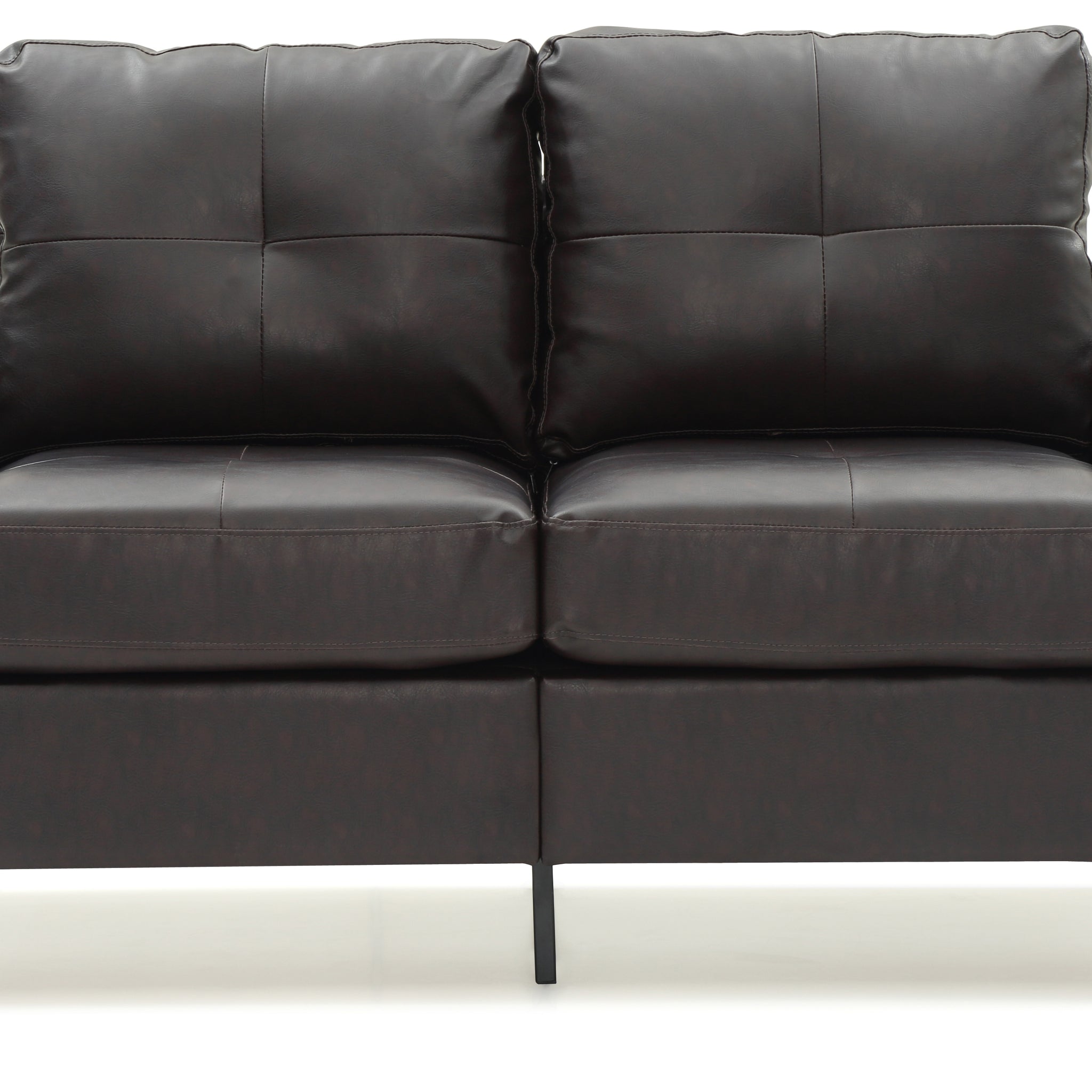 Newbury G464A L Newbury Modular Loveseatdark Brown Dark Brown Foam Pu