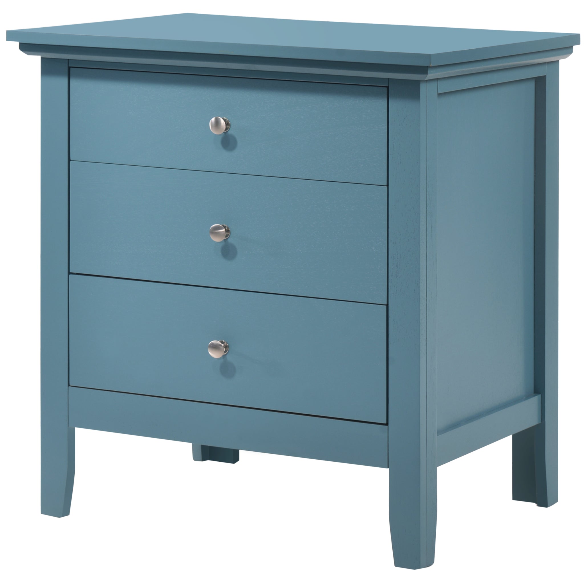Hammond G5480 N 3 Drawer Nightstandteal Teal Particle Board
