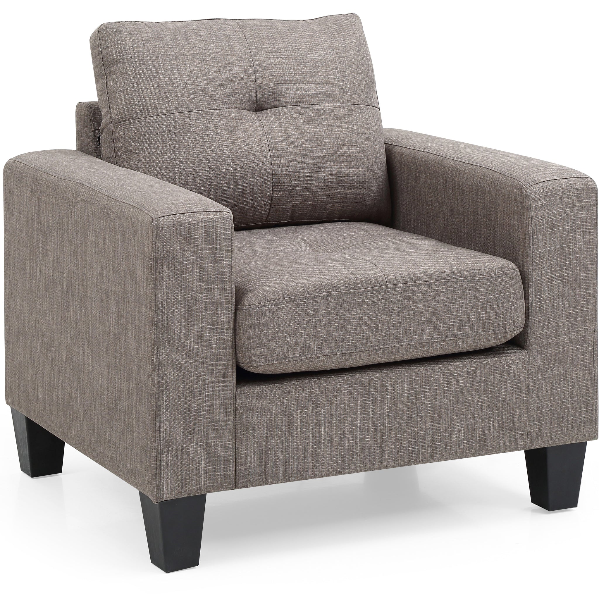 Comforting Gray Club Chair For Relaxation Gray Foam Fabric