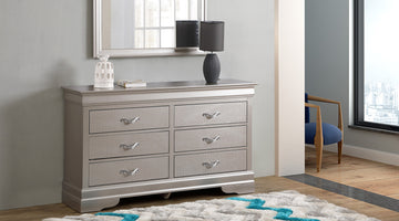 Lorana G6500 D Dressersilver Champagne Champagne Particle Board