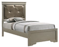 Lorana G6500B Tb2 Twin Bedsilver Champagne Twin Champagne Bedroom Panel Particle Board
