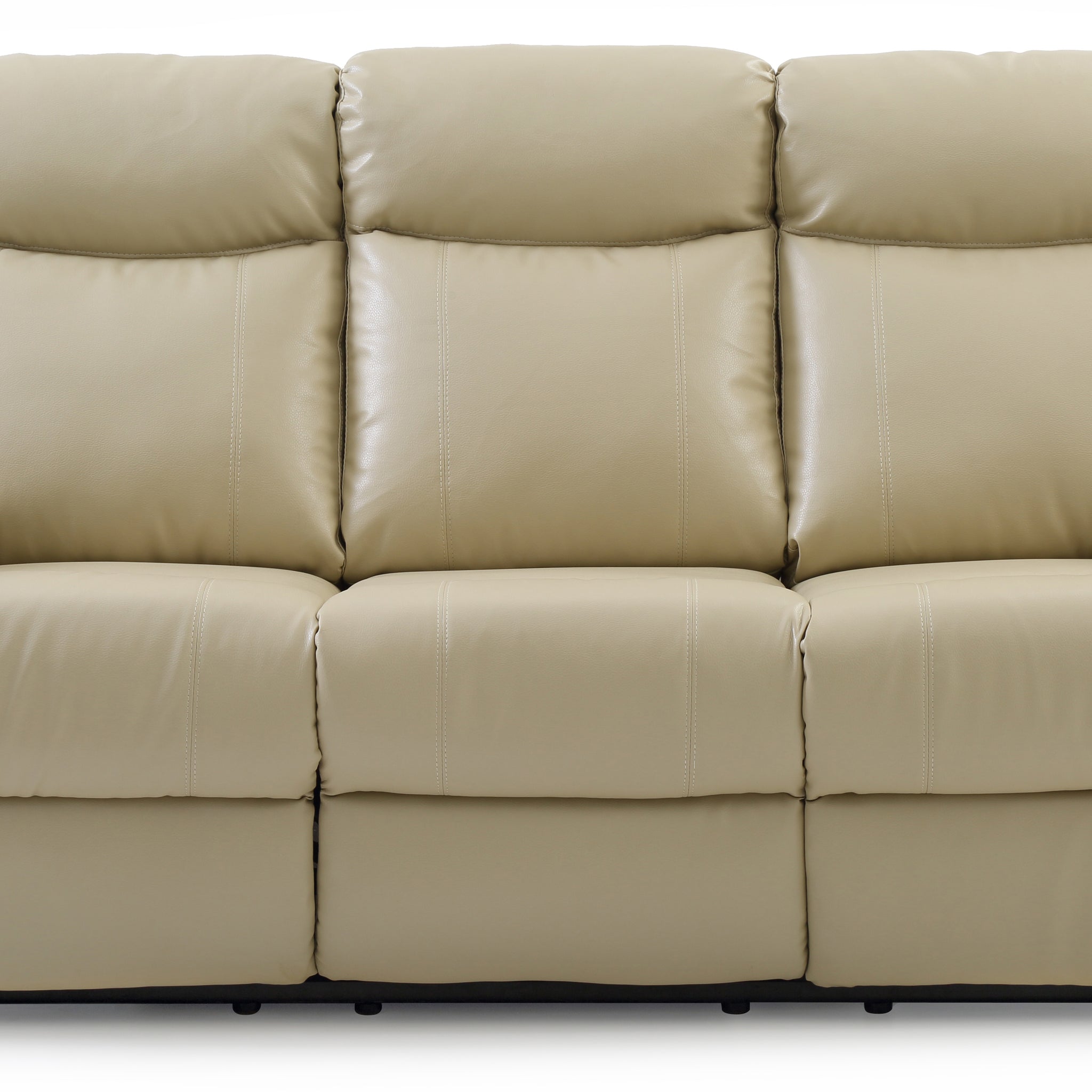 Ward G764A Rs Double Reclining Sofaputty Tan Foam Pu