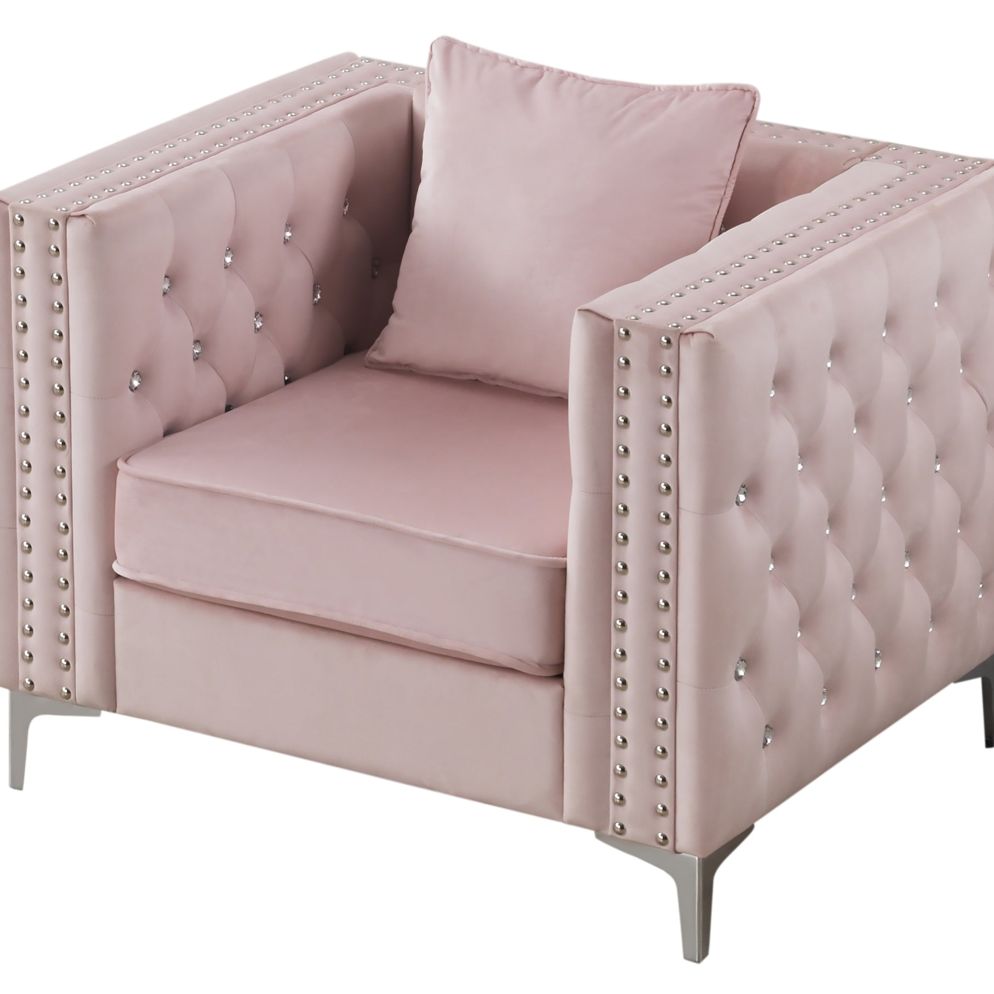 Paige G824A C Chairpink Pink Foam Velvet