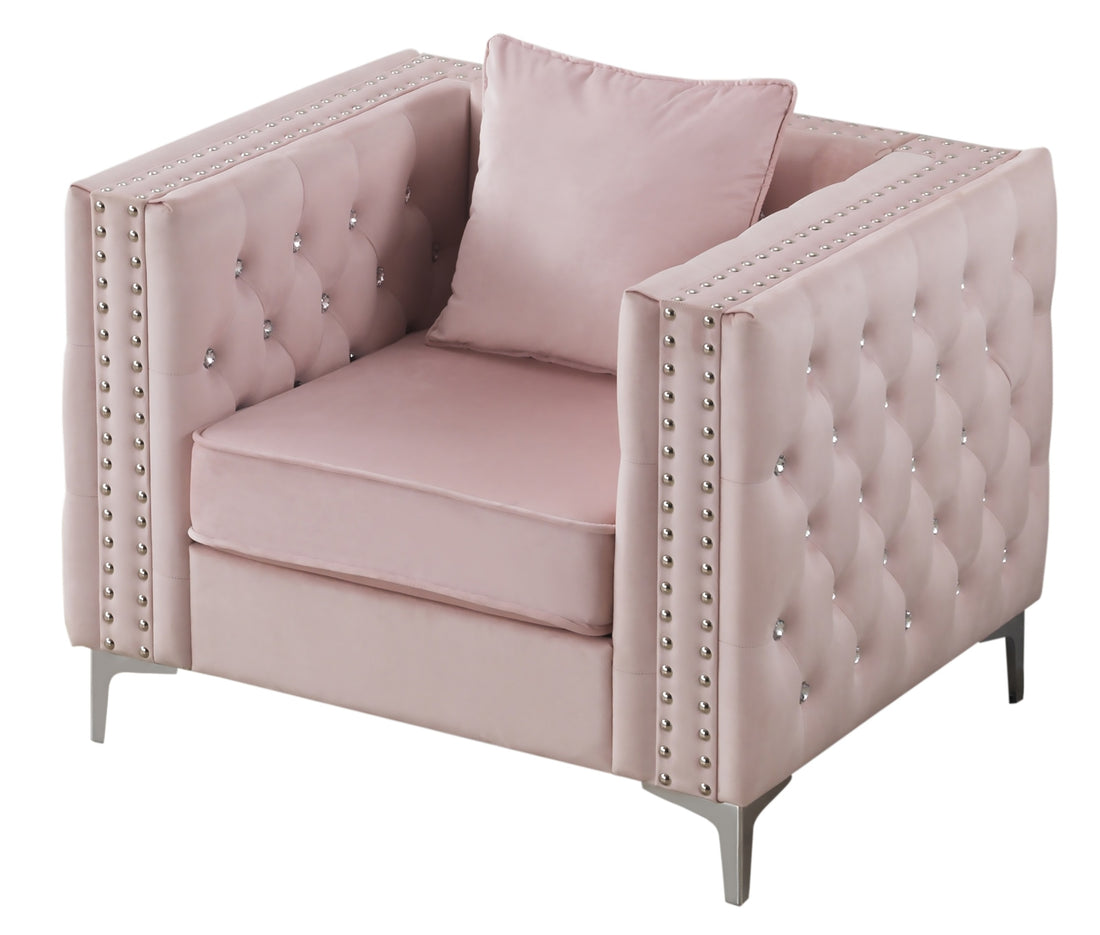 Paige G824A C Chairpink Pink Foam Velvet