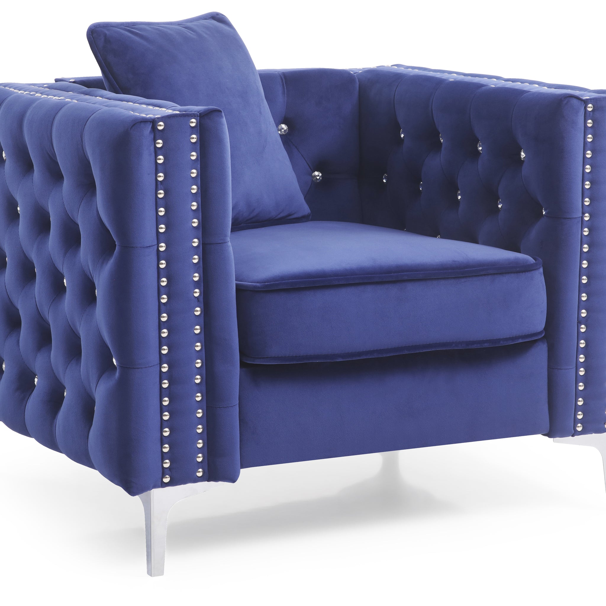 Paige G829A C Chairblue Blue Foam Velvet