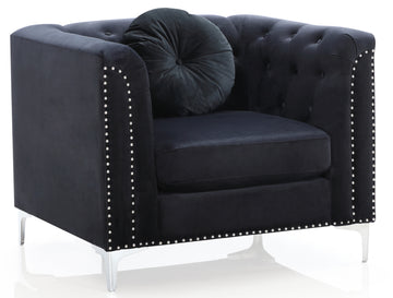 Pompano G893A C Chairblack Black Foam Velvet