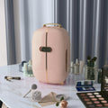 Homcom Portable Skincare Fridge With Led Display, 12L Mini Fridge For Beauty, Makeup And Cosmetics, Small Refrigerator Cooler For Bedroom, Home Office, Desktop, Pink Pink Abs