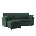 United We Win Furniture, Modular L Shaped Sofa, Modular Long Sofa With Reversible Chaise Lounge, Sofa Bed, Sleeper Sofa, Modular Sofa Combination With Storage Seats. Emerald Velvet 4 Seat