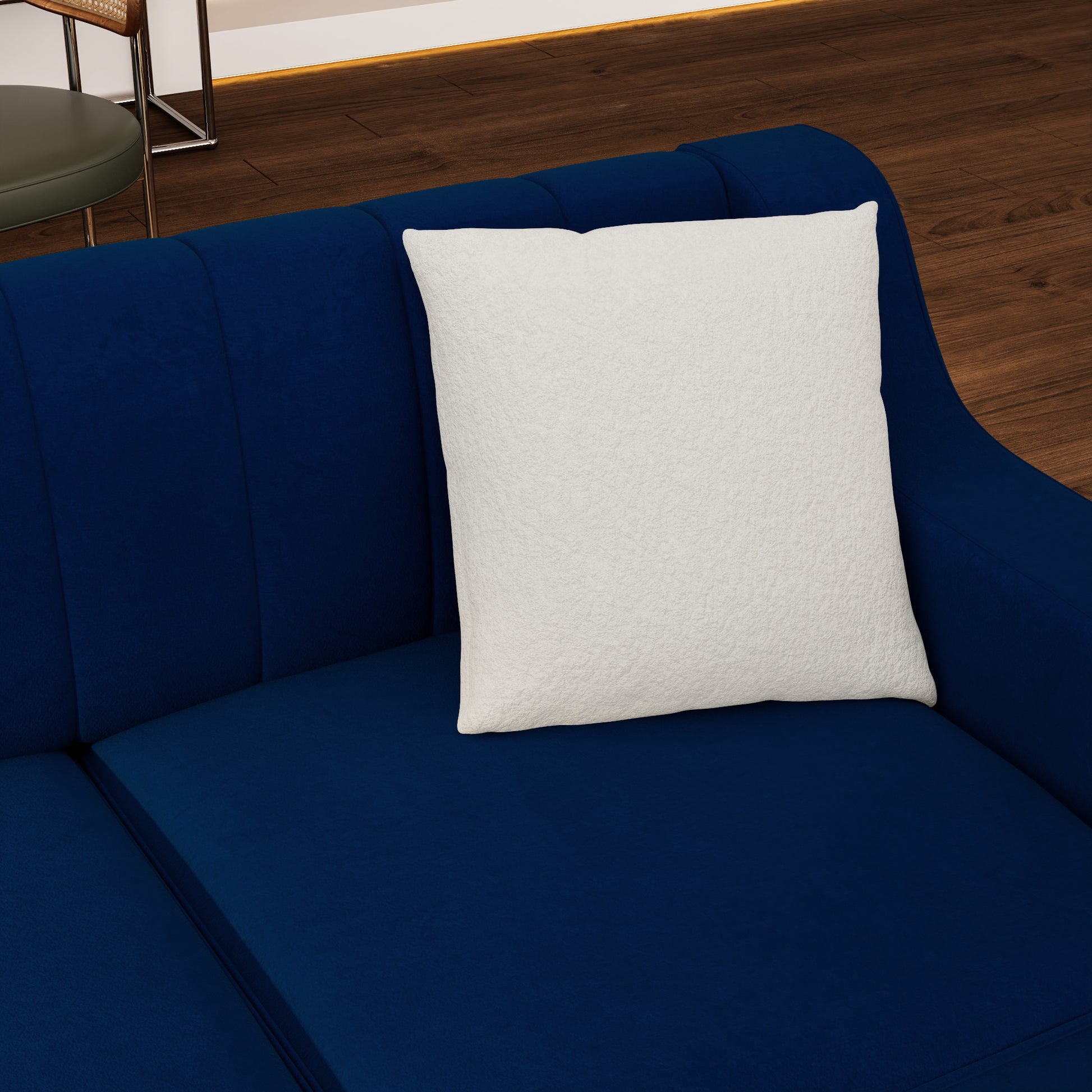 Fx P85 3S Bu 3 Seats Sofa Blue Velvet 3 Seat