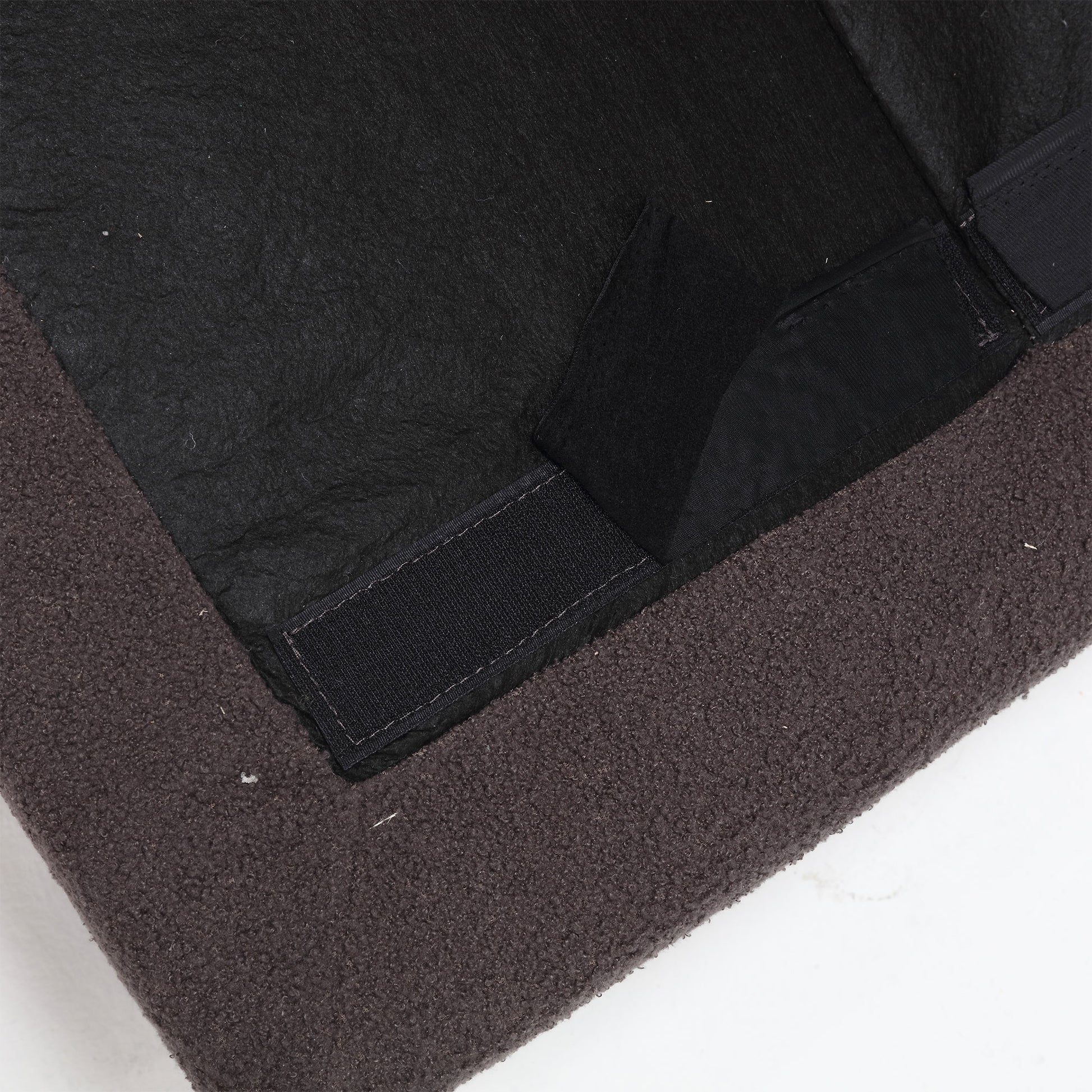 Cloud Style Sofa, Teddy Velvet Fabric, Comfy Padded Cloud Couch For Living Room, Apartment Dark Gray Light Brown Velvet Wood Primary Living Space Modern Polyester 2 Seat