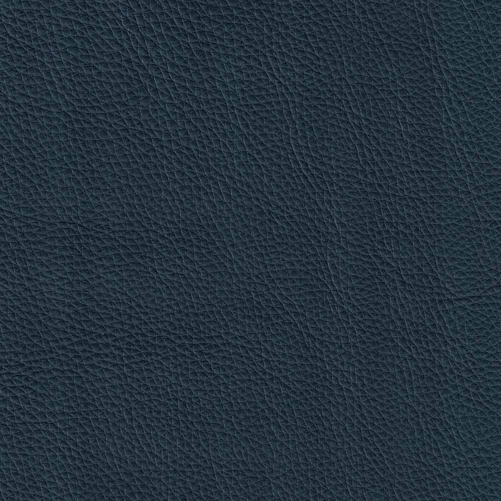 Mavis Leather Sofa Navy Memory Foam Genuine Leather 3 Seat