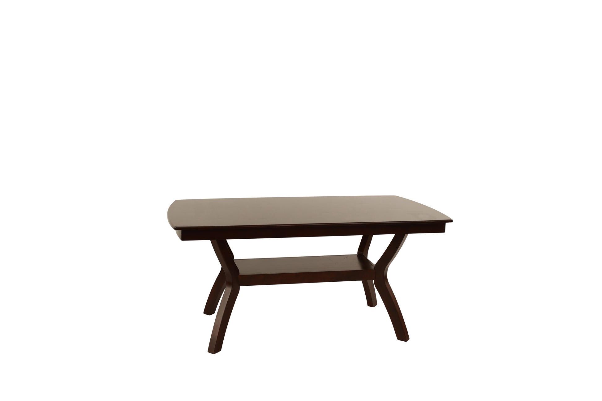 Formal Look 1Pc Dining Table W Shelve Solidwood Espresso Finish Dining Room Furniture Espresso Espresso Dining Room Classic,Contemporary,Modern,Transitional Rubberwood Rectangular Kitchen & Dining Tables Rectangular Solid Wood