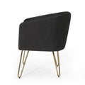 Lounge Arm Chair Black Velvet