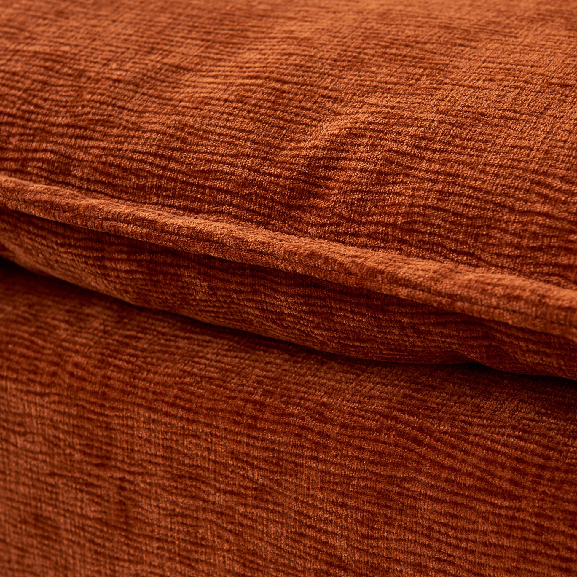 Modern Armless L Shaped Sectional Sofa Couch With Ottoman Modular Design, Durable Construction, Easy Care Upholstery For Living Room, Apartment, Office, Small Space Orange Wood Medium Soft Foam Chenille 4 Seat