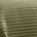 Cabe 2 Piece Twin Comforter Set, Polyester Puffer Channel Quilted, Green Twin Green Polyester