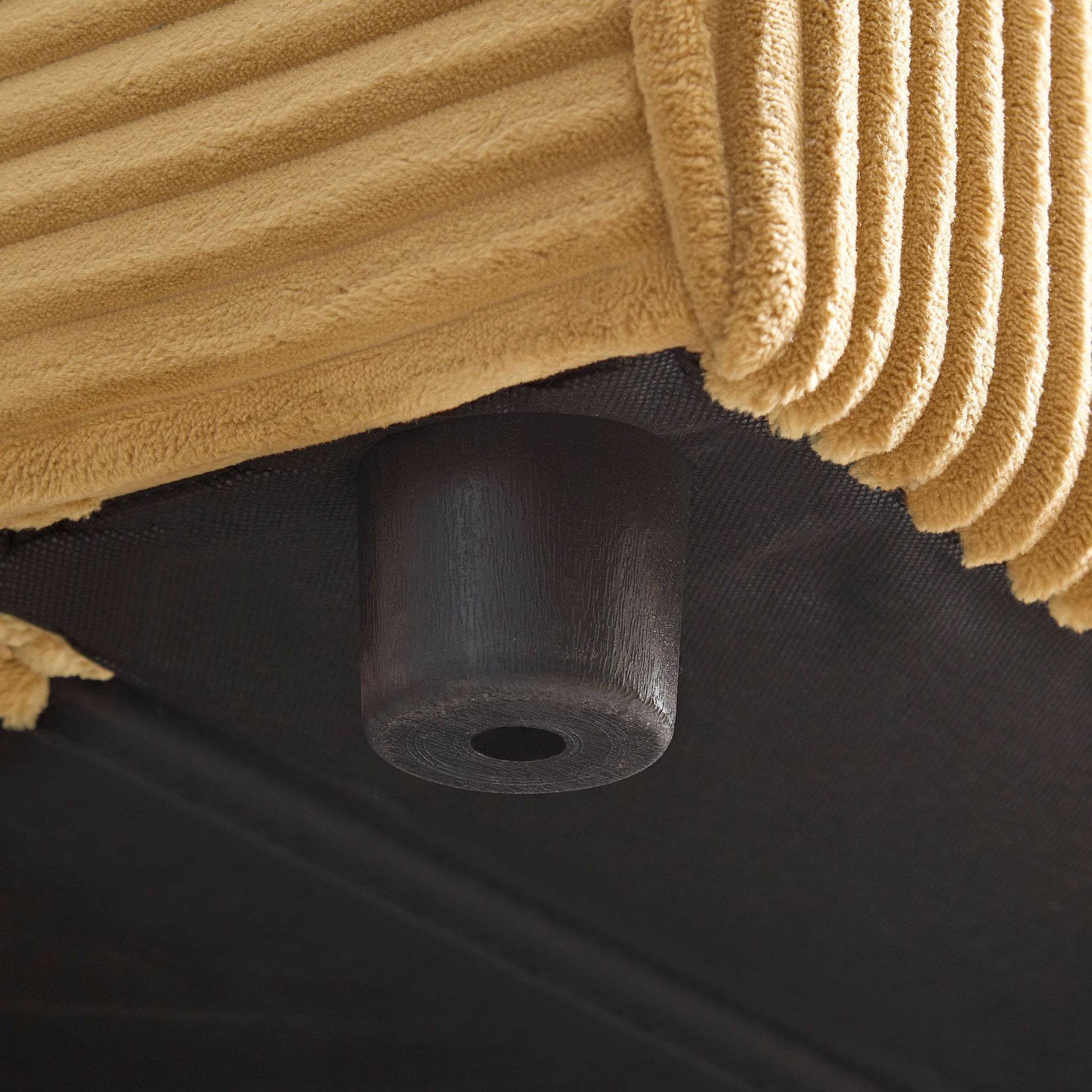 6 Seats,Oversized Sectional Sofa,L Shaped Corner Couch With Detachable Seat & Back Cushion, Corduroy Upholstery Convertible Sleeper Sofa&Couch For Living Room Yellow Fabric 6 Seat