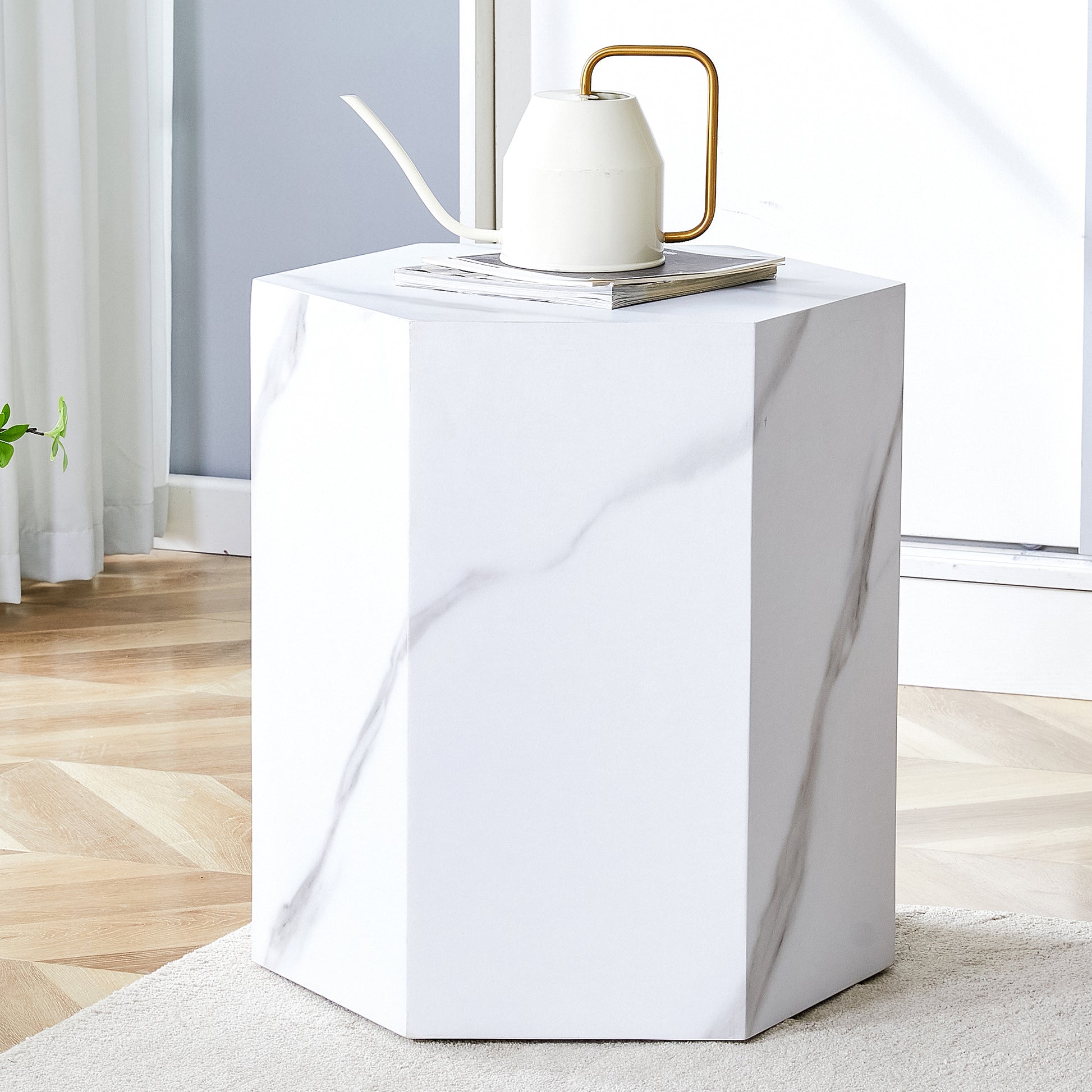 Modern Mdf Coffee Table, With Complex Texture Patterns, Style And Texture Coffee Table To Redefine Your Interior Decoration And Enhance Your Living Space, Stylish And Durable Design White Mdf