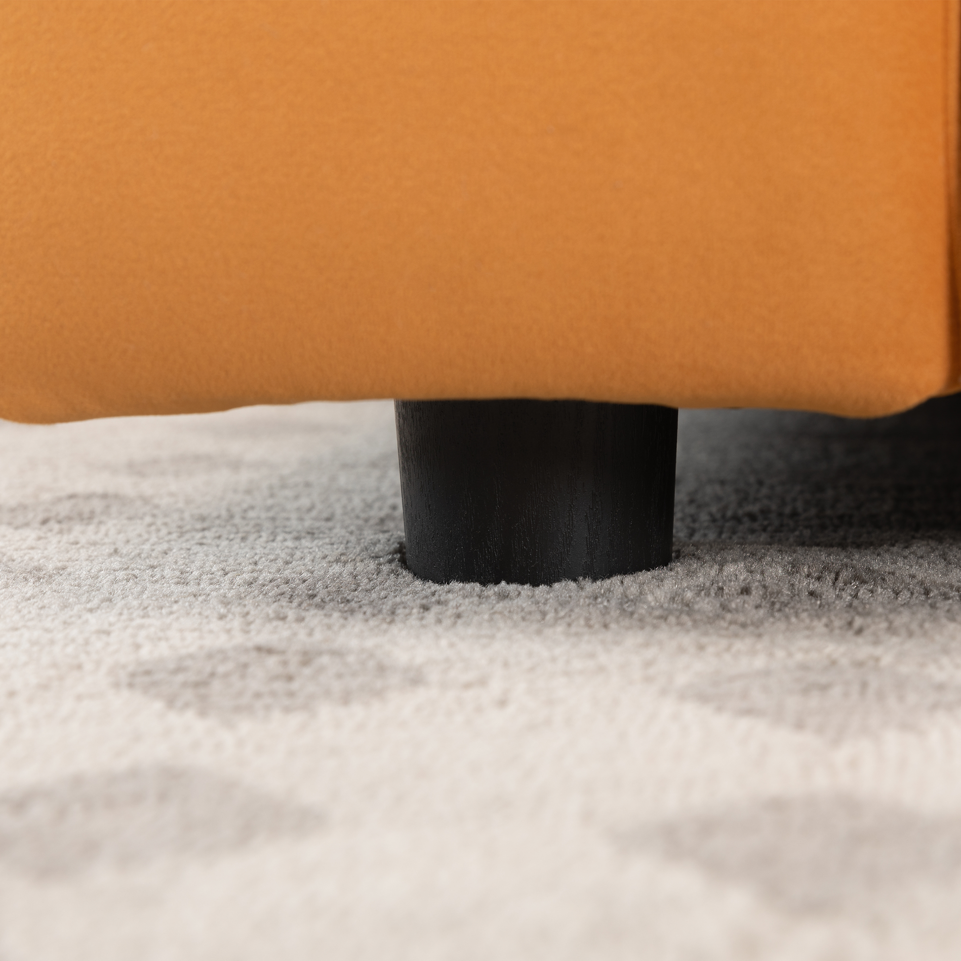 2239O Orange Fabric, Pillowcase Can Be Removed For Cleaning, Backrest Can Also Be Removed, Convenient And Easy To Care,Can Put The Living Room, Bedroom Orange Fabric 3 Seat