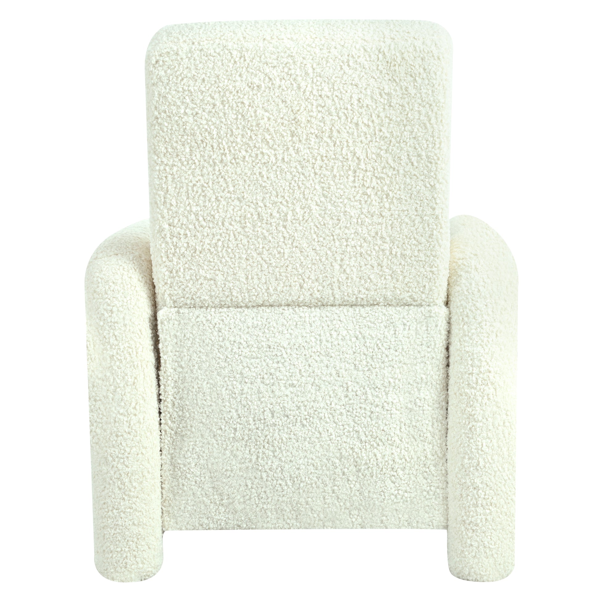 31.25" Push Back Recliner Armchair Upholstered Recliner Chair Single Sofa With Adjustable Backrest For Living Room, Beige Beige Teddy