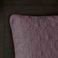 Reversible Bedspread Set Purple King Purple Cotton