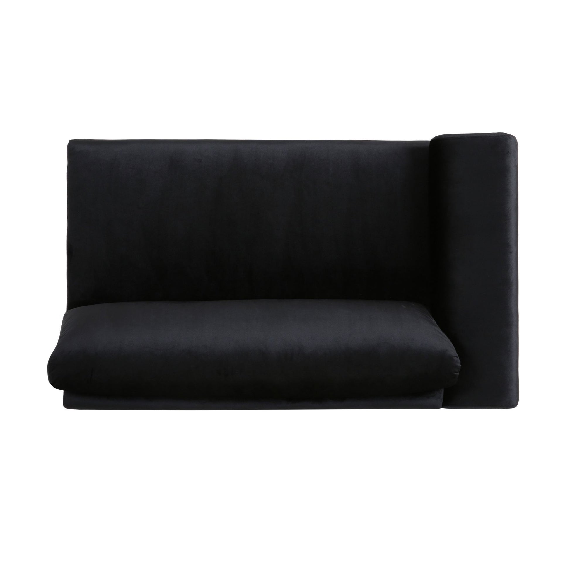Luxurious Black Velvet 4 Seater Sofa With Ultra Soft Cushions, Metal Silver Legs Decor With Exquisite Craftsman, And Timeless Elegance, Perfect For Elevating Modern And Sophisticated Living Spaces Black Velvet Wood Primary Living Space Pillow Back Soft