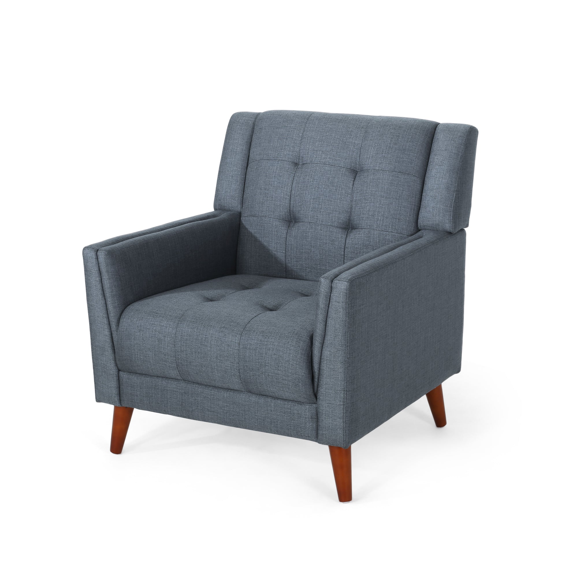 Greenmont Upholstered Armchair Dark Grey Fabric