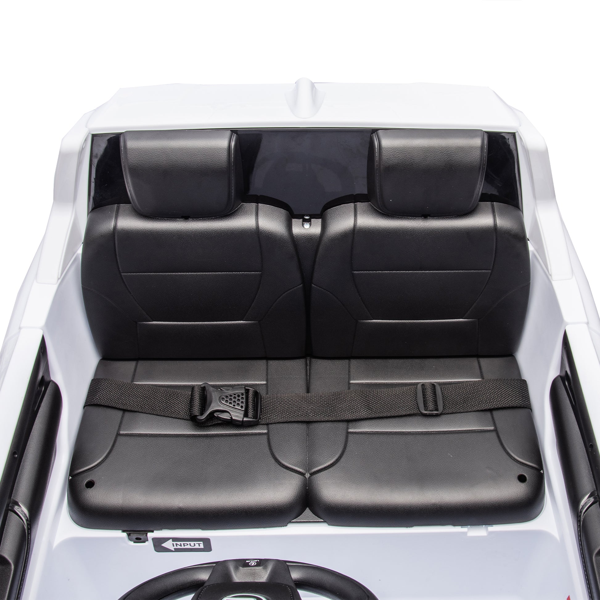 Licensed Lexus Lx600 24V Two Seater Kids Ride On Car W Parents Control,Seat Width 20 Inches,2Wd,Four Wheel Suspension,Bluetooth,Mp3,Music,Adjustable Volume,Power Display,Speeds 1.86 3.11Mph For Kids. White Polypropylene