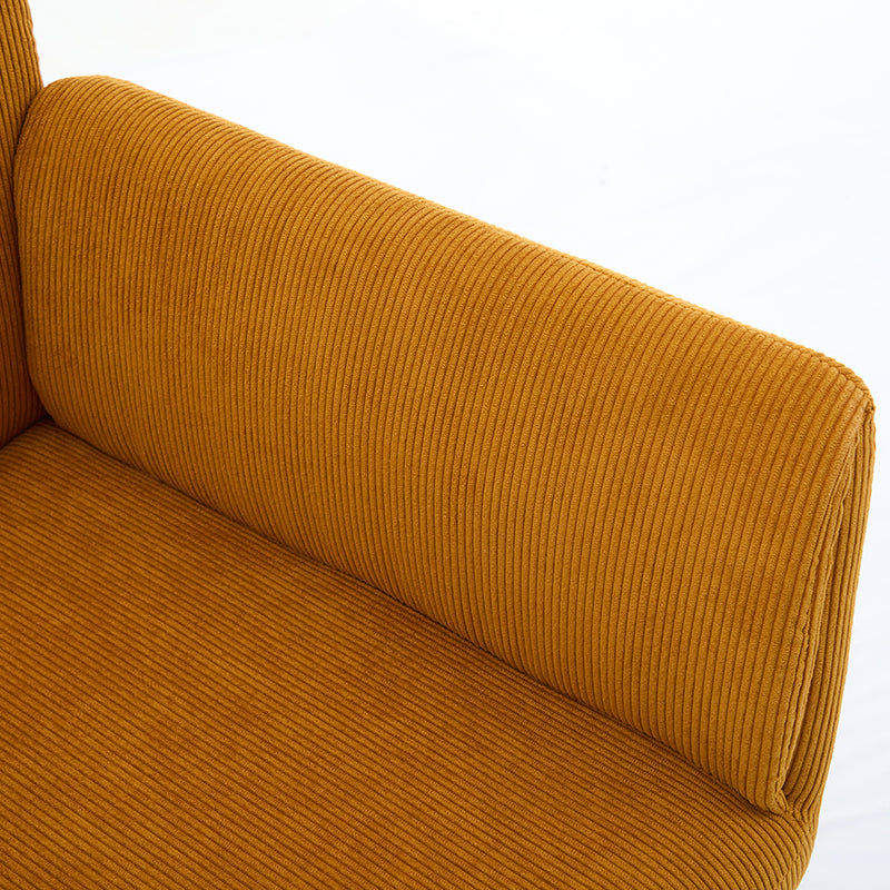 Ts Office Chair Yellow Corduroy