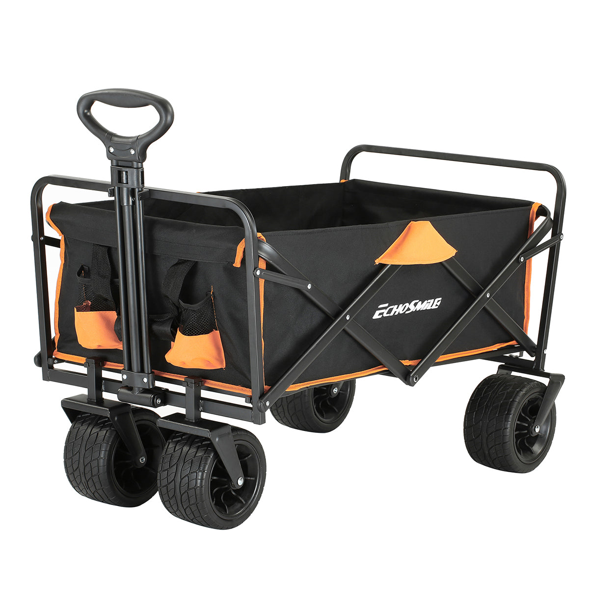 Black & Orange Folding Campers Black Gold Metal