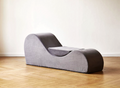 Solace Chaise Lounge Chair Relaxation, Ergonomic Design With Soft Yet Firm High Density Foam Core, Removable Machine Washable Cover, Grey Grey Polyurethane