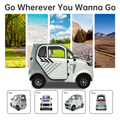 All Weather Protection: Fully Enclosed Design For Safer Travels White Silver Abs Pc