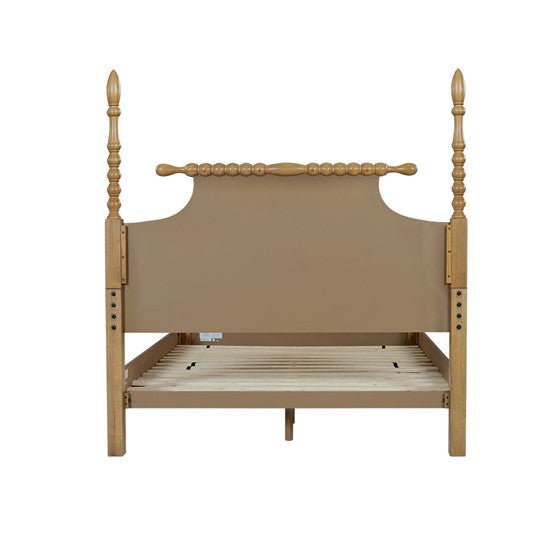 Bed Natural Queen Natural Wood