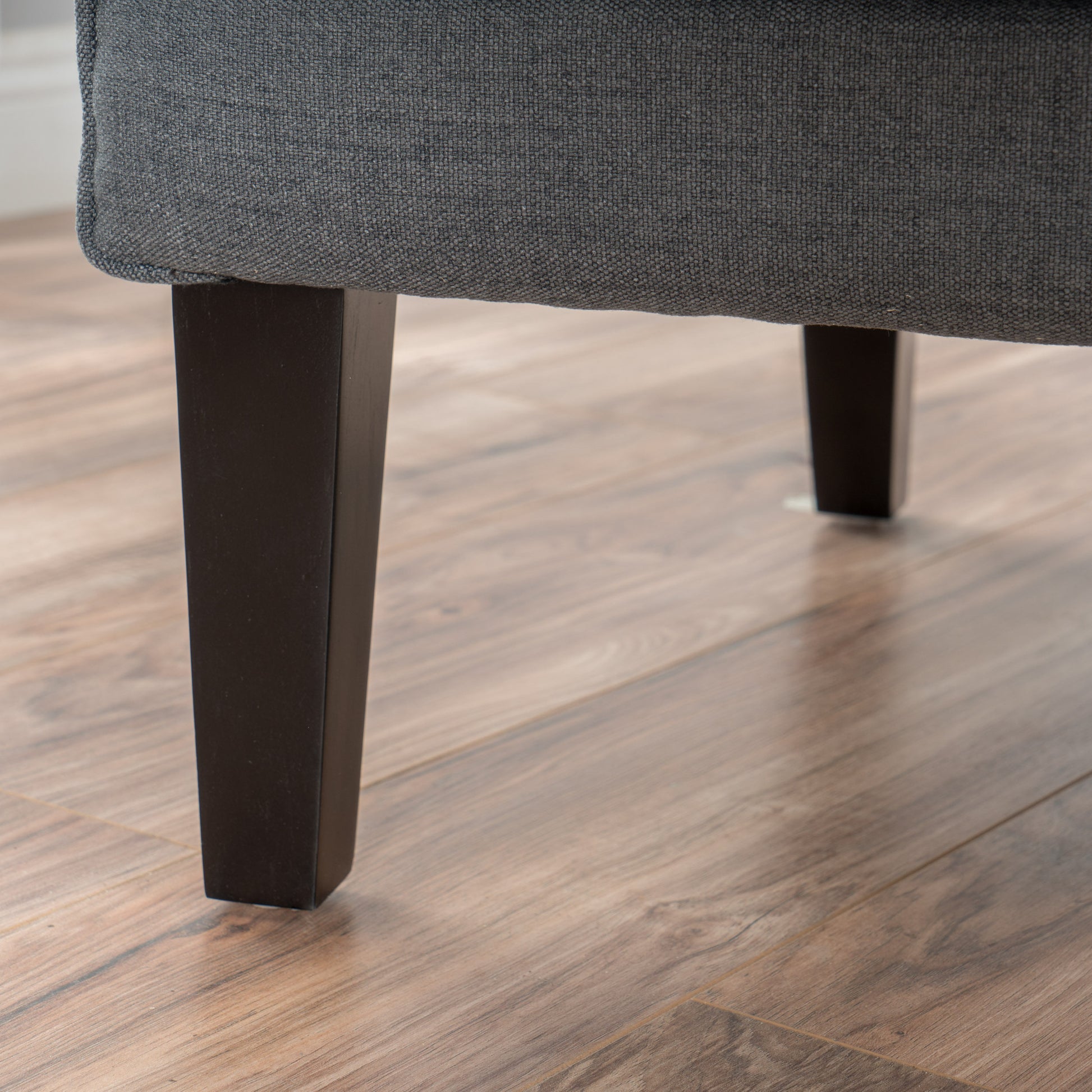 Hi Back Studded Chair,Arm Chair,Living Room, Study And Bedroom Grey Fabric