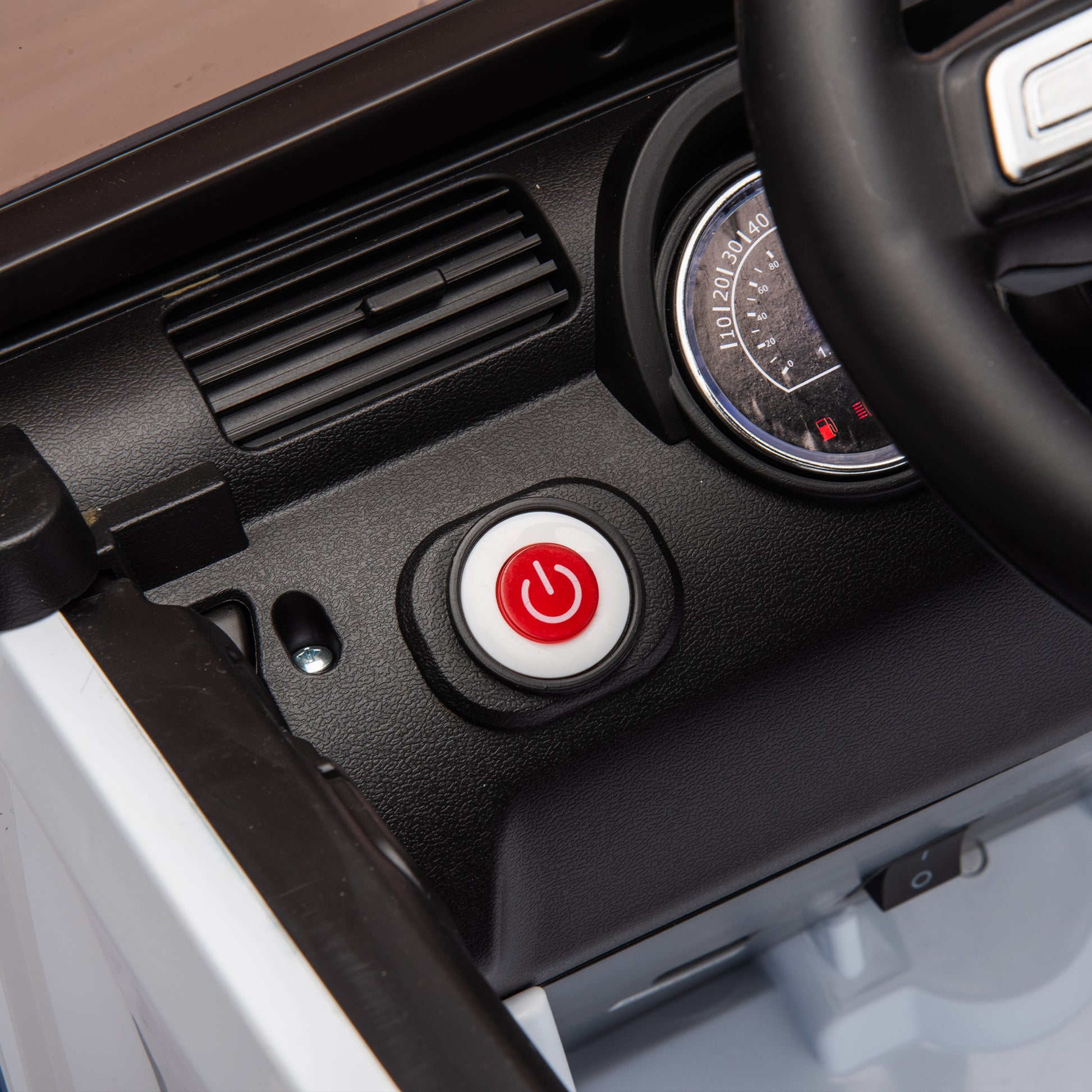 24V Two Seater Kids Ride On Car W Parents Remote Control, Licensed Toyota Lc250,220W Motors,With Shovel,Three Point Seat Belt,Slow Start,Speed Adjustment,Bluetooth,Music For Kids Aged 3 . White Polypropylene