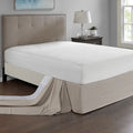 Wrap Around Adjustable Bedskirt Khaki One Size Khaki Microfiber