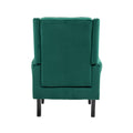 Coolmore Wood Frame Armchair, Modern Accent Chair Lounge Chair With Sturdy Wood Legs For Living Room Bedroom Green Green Primary Living Space Foam Velvet