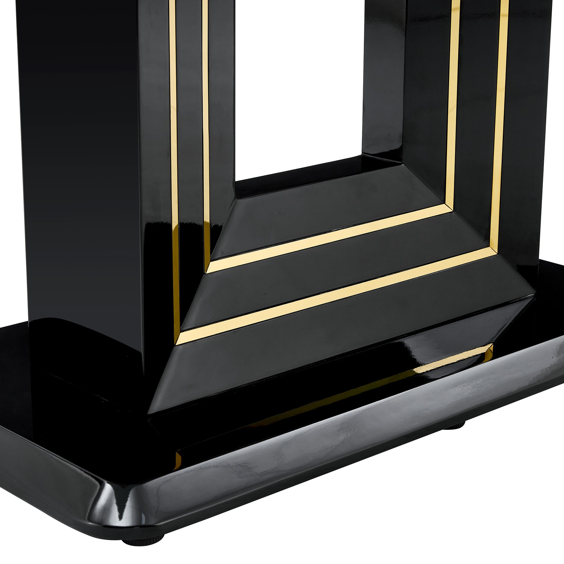 63" Dining Table, Luxurious Dining Room Table With Faux Marble Top And U Shape Mdf Base, Modern Kitchen Dining Table For Kitchen Living Dining Room White Black Seats 6 Dining Room Luxury,Modern Mdf Glass