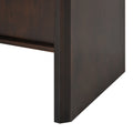 4 Door Large Storage Retro Sideboard With Adjustable Shelves And Long Handles For Kitchen, Dining Room And Living Room Espresso Espresso Mdf