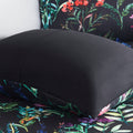 5 Piece Comforter Set Black King Cal King King Black Polyester