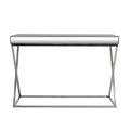Console Table Antique Silver Steel