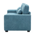 Cozy Duo Blue Loveseat Sofa Blue Solid Wood Mdf 2 Seat