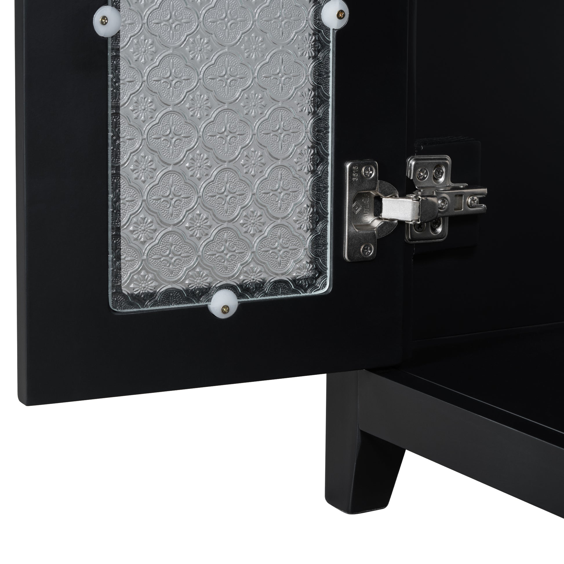 36 Inch Bathroom Vanity With Two Soft Close Doors, Adjustable Shelves And Three Soft Close Drawers Black Bathroom Solid Wood Mdf