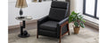 Wood Framed Pu Leather Recliner Chair Adjustable Home Theater Seating With Thick Seat Cushion And Backrest Modern Living Room Recliners, Black Old Sku:Pp289527Aab Black Pu Pu