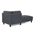 Chaise Lounge Charcoal Fabric