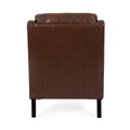 Club Chair Dark Brown Pu